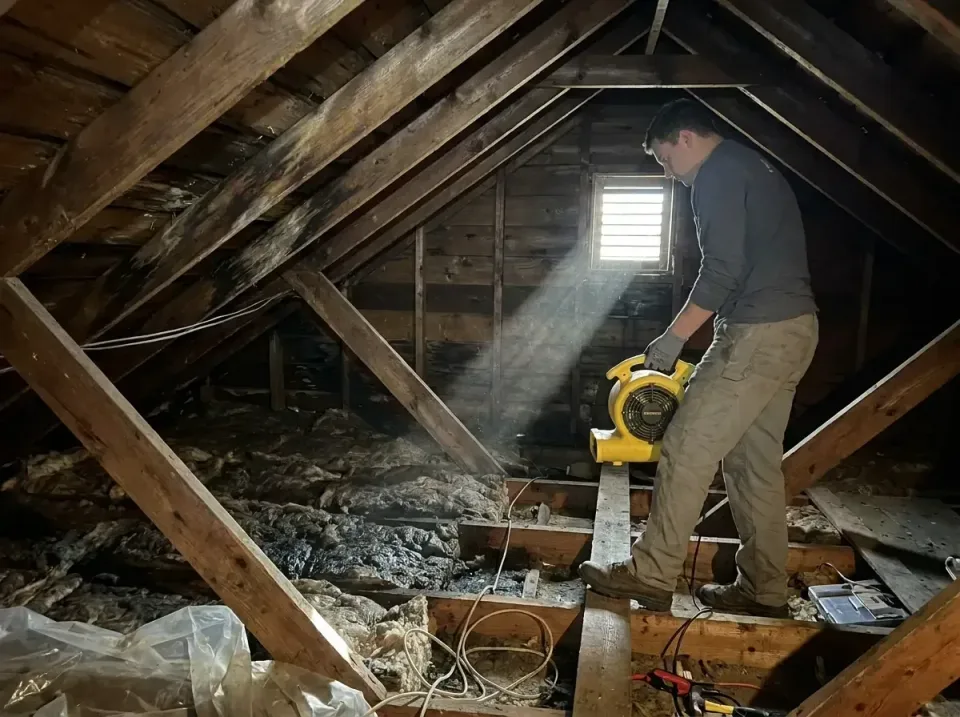 attic-water-damage-drying-proc-007 — frequently asked questions, Emergency Water Extraction & 24/7 Flood Response in Missour…